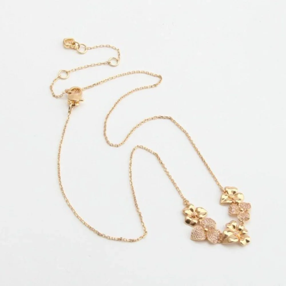 Kate Spade Precious Pansy Pave Necklace